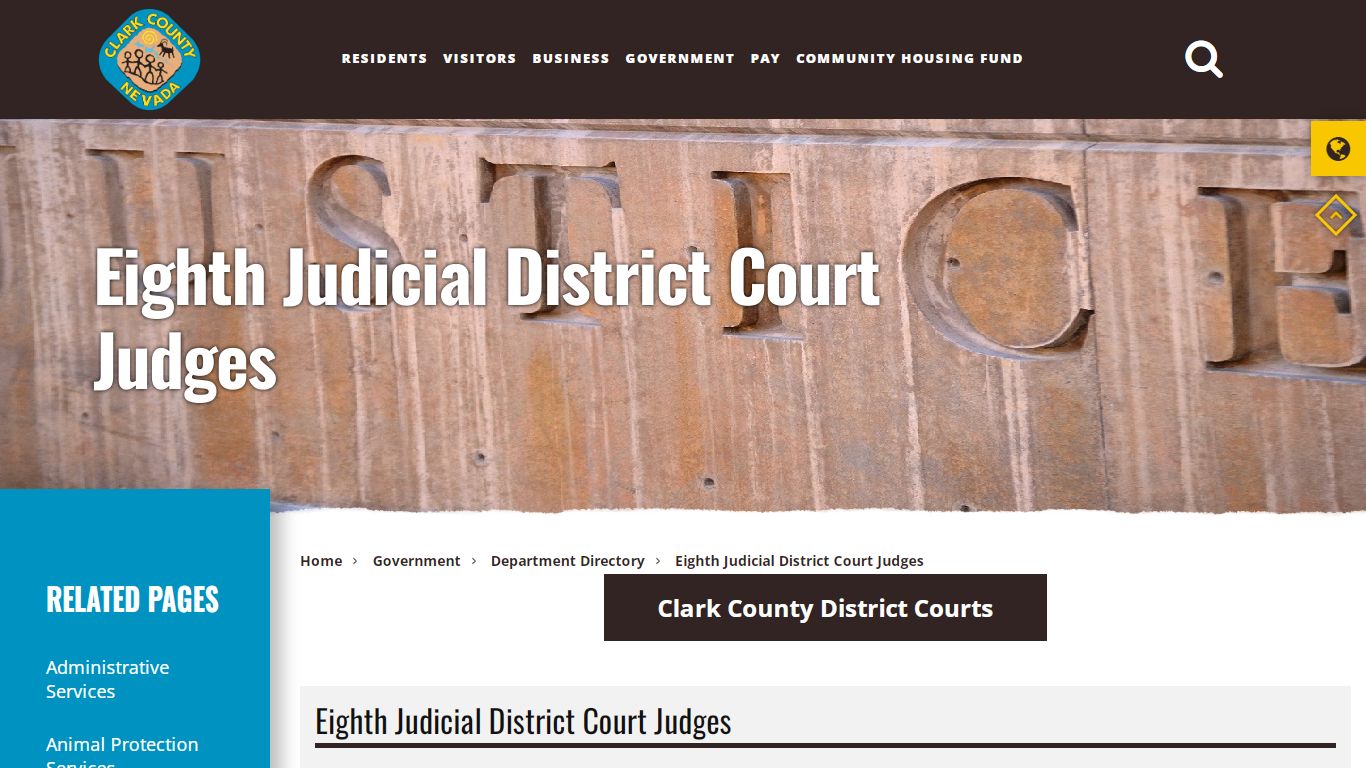 Eighth Judicial District Court Judges - Clark County, Nevada